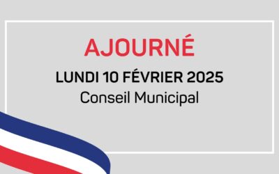 Conseil municipal ajourné